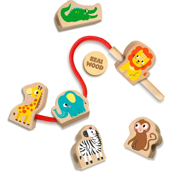 SES MY FIRST APRENDO A ENHEBRAR ANIMALES DE MADERA image 2