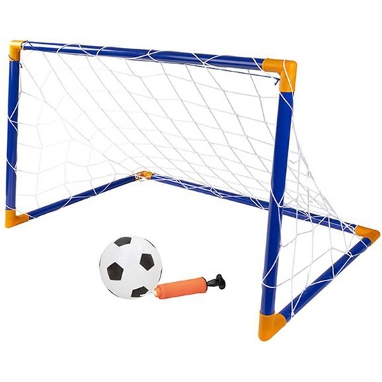 PORTERÍA FÚTBOL CON BALÓN E HINCHADOR image 0