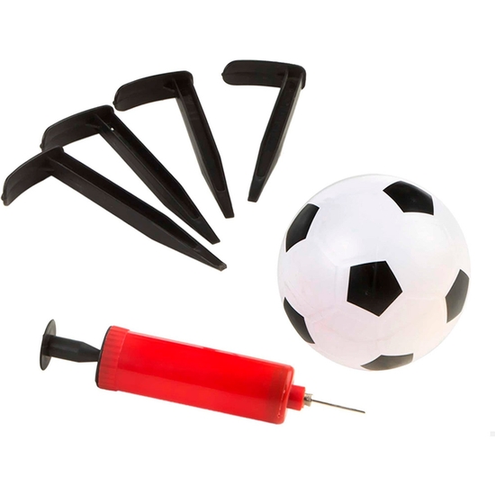 PORTERÍA FÚTBOL CON BALÓN E HINCHADOR image 2