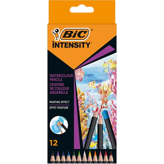 ESTUCHE 12 LÁPICES COLORES BIC INTENSITY ACUARELABLE image 0