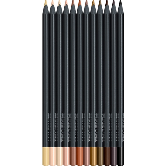 ESTUCHE 12 LÁPICES FABER-CASTELL TONOS PIEL BLACKEDITION image 1