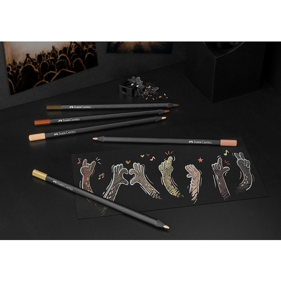 ESTUCHE 12 LÁPICES FABER-CASTELL TONOS PIEL BLACKEDITION image 3