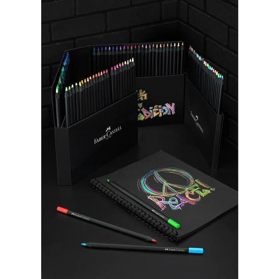 ESTUCHE CON SOPORTE 100 LÁPICES DE COLORES FABER-CASTELL BLACKEDITION image 3