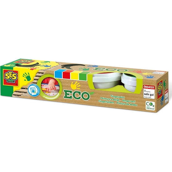 SES MANUALIDADES PINTURA DE DEDOS ECO 4 COLORES image 0