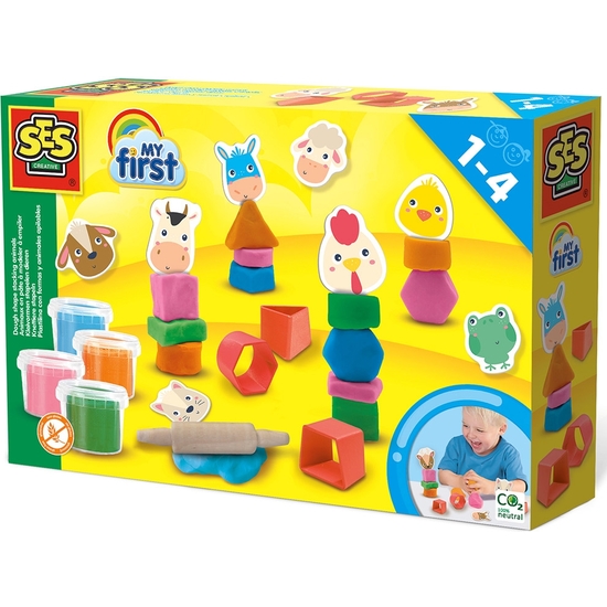 SES MY FIRST SET PASTA BLANDA APILABLE CON ANIMALES image 0