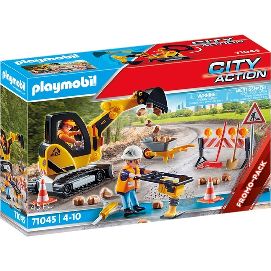 PLAYMOBIL CITY ACTION CONSTRUCCIÓN DE CARRETERAS image 0