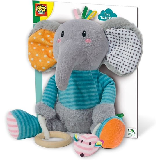 SES TINY TALENTS PELUCHE SENSORIAL ELEFANTE image 0