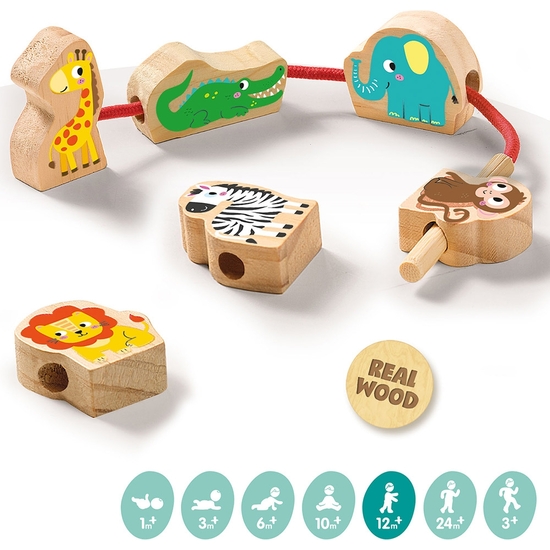 SES TINY TALENTS CUENTAS DE MADERA PARA ENHEBRAR image 3