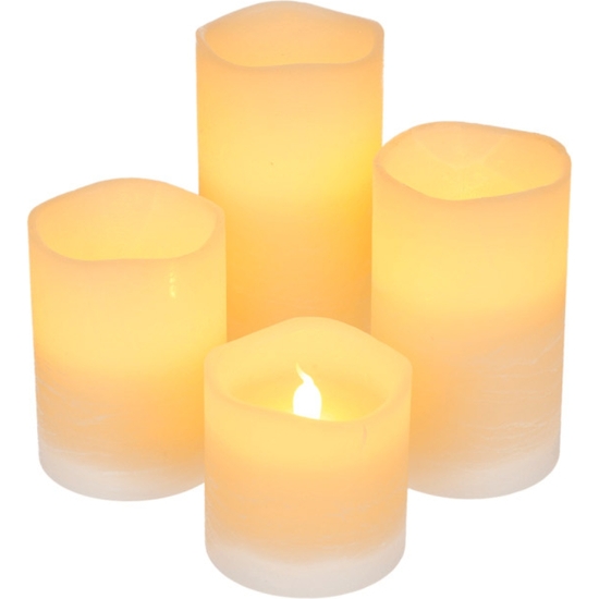 SET 4 VELONES LED 15-12-10-7 CM. image 0