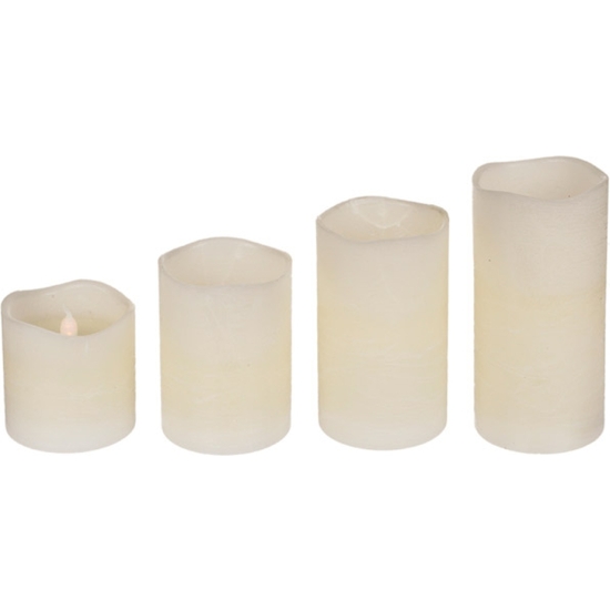 SET 4 VELONES LED 15-12-10-7 CM. image 2