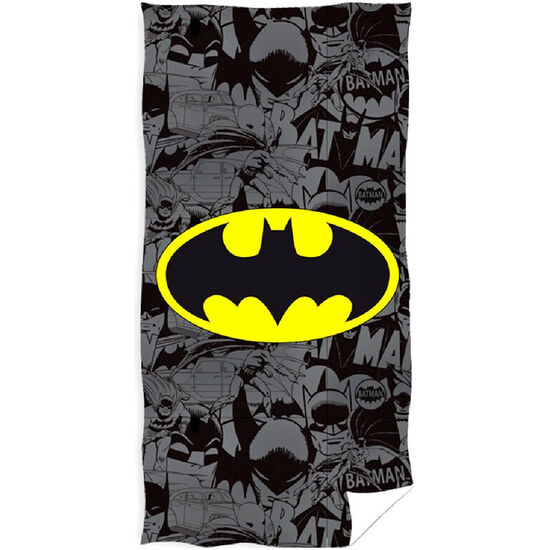 PONCHO TOALLA LOGO BATMAN DC COMICS MICROFIBRA image 0