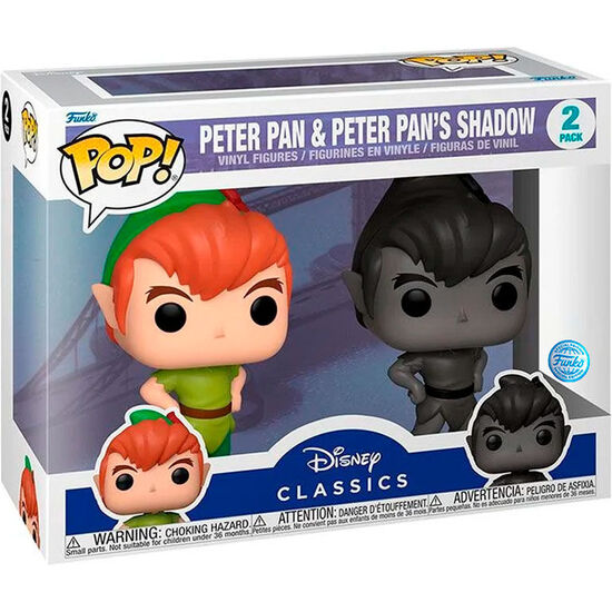 BLISTER 2 FIGURAS POP DISNEY PETER PAN - PETER PAN & PETER PANS SHADOW EXCLUSIVE image 0