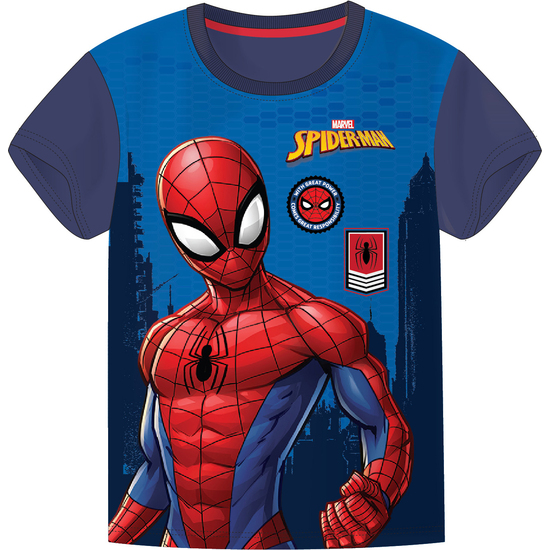 CAMISETAS SURT. 2 DISEÑOS 3-8 AÑOS SPIDER-MAN "HERO" image 1