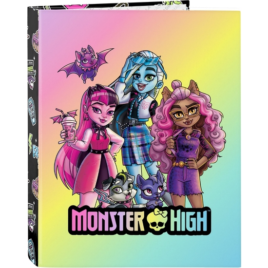 CARPETA FOLIO 4 ANI.MIXTAS MONSTER HIGH "CREEP" image 0