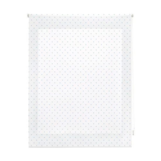 ESTOR ENROLLABLE DIGITAL WEB ESTANDAR TRASLUCIDO DISEÑOS-MOTAS BLANCO CELESTE image 0