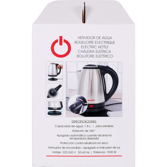 HERVIDOR DE AGUA 18L 1500W BASIC HOME image 2