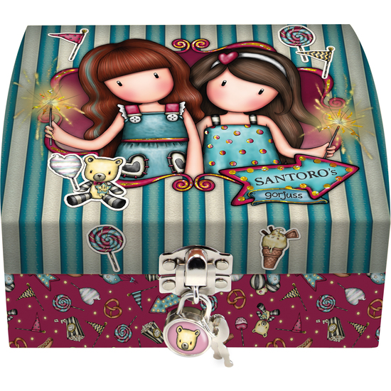 CAJA JOYERO CON CANDADO GORJUSS™ FAIRGROUND "FIREWORKS" image 0