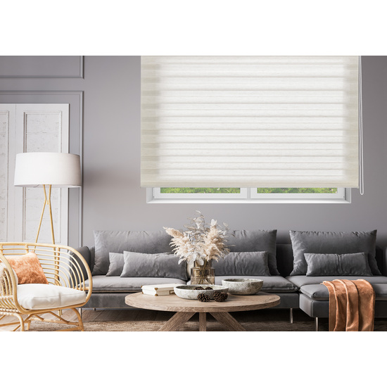 ESTOR ENROLLABLE NOCHE Y DIA STRIPES320-BEIGE image 4