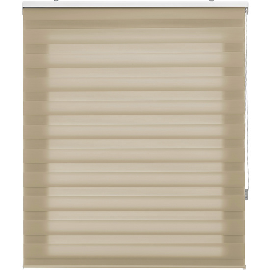 ESTOR ENROLLABLE NOCHE Y DIA STRIPES320-BEIGE image 0