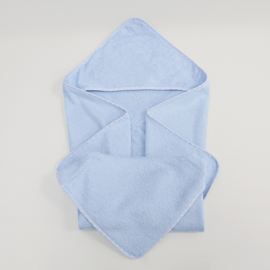 CAPA DE BAÑO PARA "BORDAR" 100% ALGODÓN (1 PIEZA) 80X80 CM. AZUL image 5