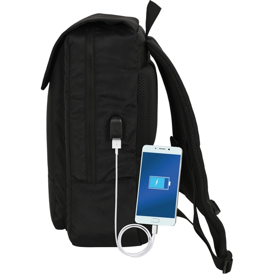 MOCHILA CON SOLAPA PORTATIL 13,3+USB REAL BETIS BALOMPIE PREMIUM image 2