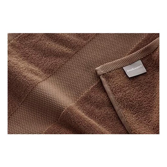 PACK 6 TOALLAS 100% ALGODÓN 50X100 CM CHOCOLATE PADUANA image 2