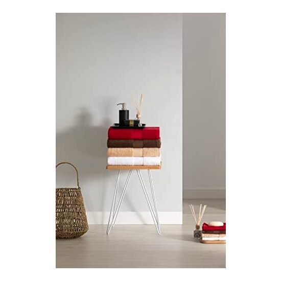 PACK 2 TOALLAS 100% ALGODÓN 100X150 CM GRIS OSCURO PADUANA image 4