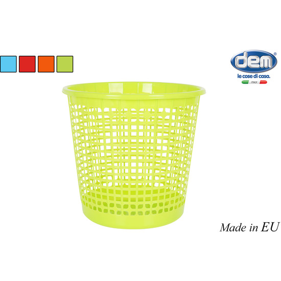 WASTEPAPER BASKET 27X25.5CM WHITE image 1