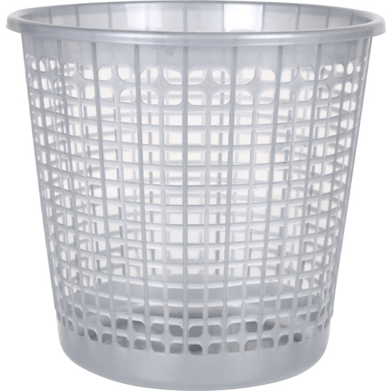 WASTEPAPER BASKET 27X25.5CM BLACK-GREY image 1