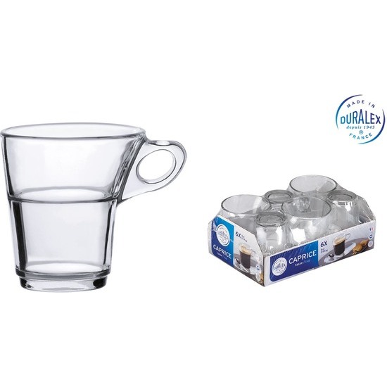 STACKABLE COFFEE CUP CLEAR 90CC image 0