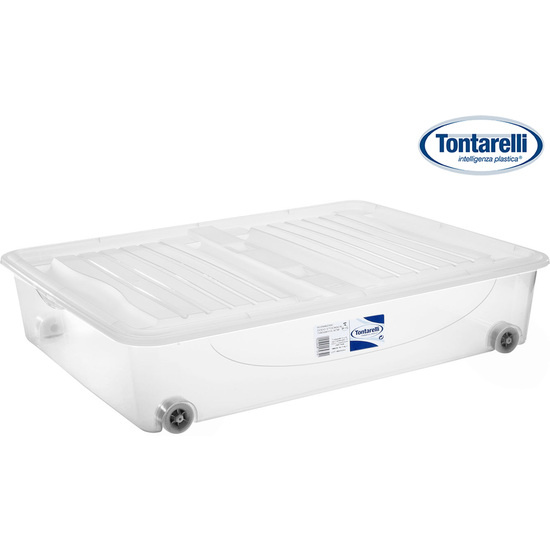 STOCKBOX 80X60 CM W/LID 56,4L W/ WHEELS  image 0