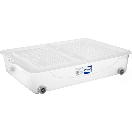 STOCKBOX 80X60 CM W/LID 56,4L W/ WHEELS  image 1