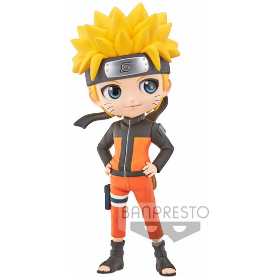 FIGURA NARUTO UZUMAKI VER.A NARUTO SHIPPUDEN Q POSKET 14CM image 0