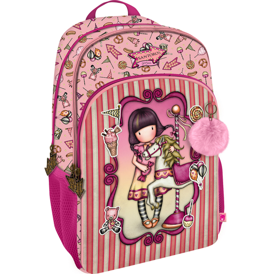 MOCHILA 3 CREMALLERAS GORJUSS™ FAIRGROUND "CAROUSEL" image 0