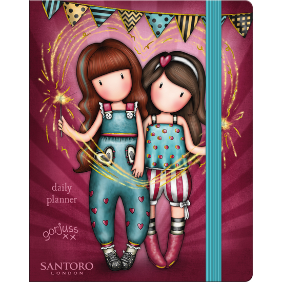 AGENDA DIARIA CON ELASTICO GORJUSS™ FAIRGROUND "FIREWORKS" image 0