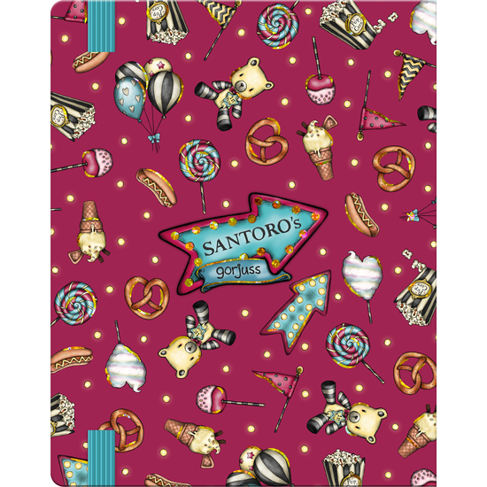 AGENDA DIARIA CON ELASTICO GORJUSS™ FAIRGROUND "FIREWORKS" image 1