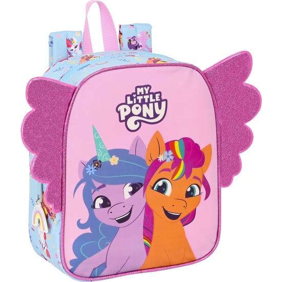 MOCHILA GUARDERIA ADAPT.CARRO MY LITTLE PONY "WILD & FREE" image 0