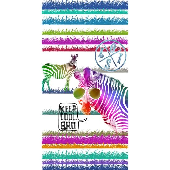 TOALLA PLAYA ESTAMPADA CEBRA CEBRA UNICO image 0