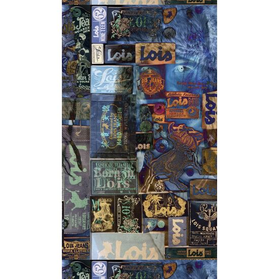 TOALLA PLAYA ESTAMPADA LABELS LABELS UNICO image 0