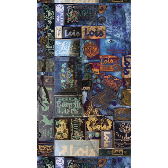 TOALLA PLAYA ESTAMPADA LABELS LABELS UNICO image 1