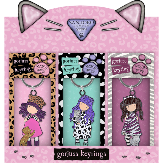 DISPLAY 12 LLAVEROS PARA REGALO GORJUSS™ "PURRRRRFECT LOVE" image 0
