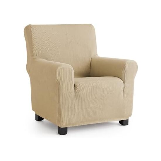 FUNDA DE SOFÁ ELÁSTICA INCA (SOFÁ 1 PLAZA, BEIGE) image 0