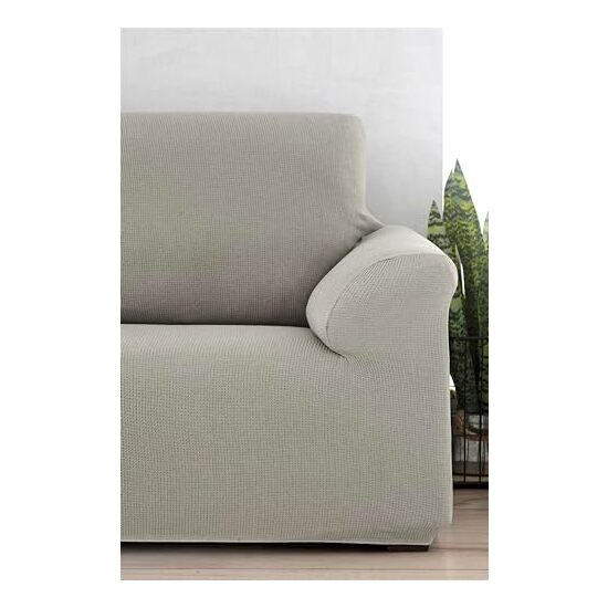 FUNDA DE SOFÁ ELÁSTICA INCA (SOFÁ 2 PLAZAS, GRIS CLARO) image 3