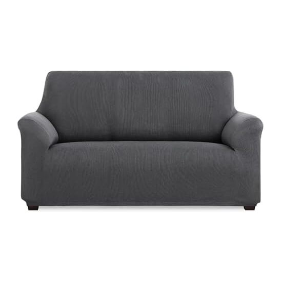 FUNDA DE SOFÁ ELÁSTICA INCA (SOFÁ 2 PLAZAS, GRIS) image 0