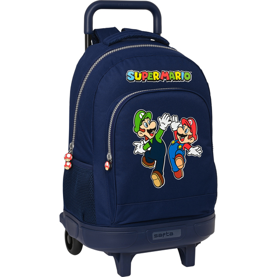 MOCHILA GDE. C/RUEDAS COMPACT EXTRAIBLE SUPER MARIO image 0