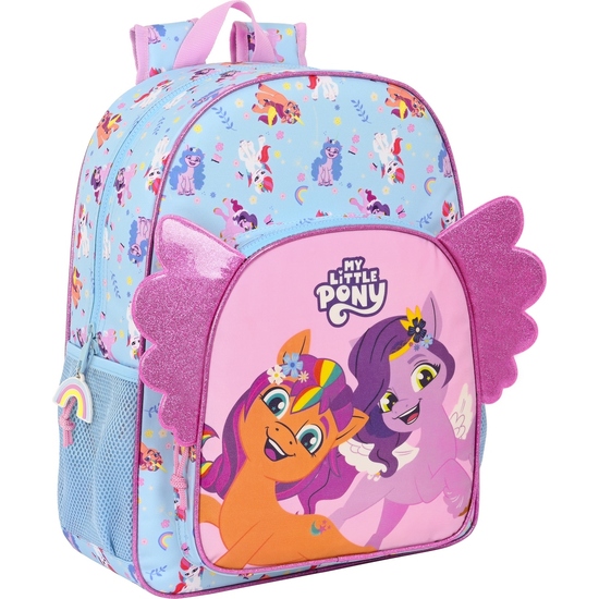 MOCHILA DE 33 CM ADAPT.CARRO MY LITTLE PONY "WILD & FREE" image 0