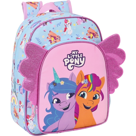 MOCHILA INFANTIL ADAPT.CARRO MY LITTLE PONY "WILD & FREE" image 0