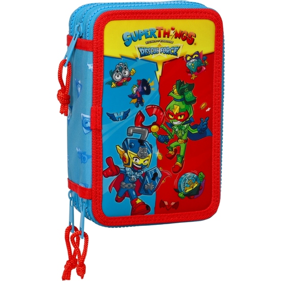 PLUMIER TRIPLE 36 PCS SUPERTHINGS "RESCUE FORCE" image 0