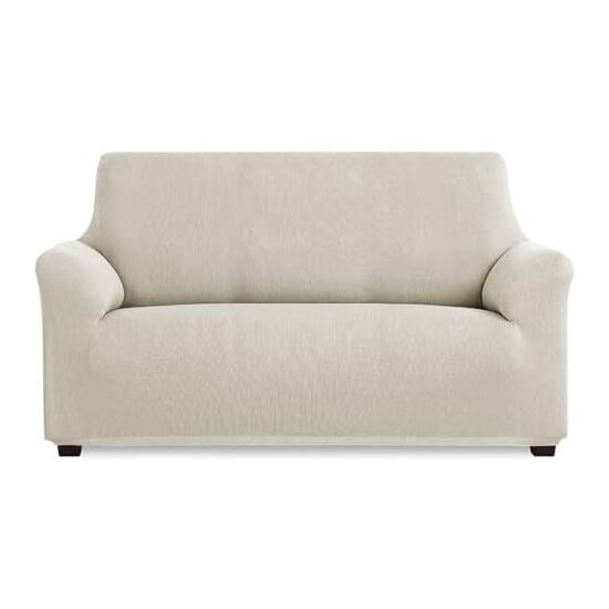 FUNDA DE SOFÁ ELÁSTICA INCA (SOFÁ 4 PLAZAS, MARFIL) image 0