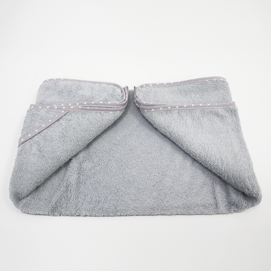 CAPA DE BAÑO PARA "BORDAR" 100% ALGODÓN (1 PIEZA) 80X80 CM. PLATA image 3